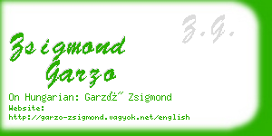 zsigmond garzo business card